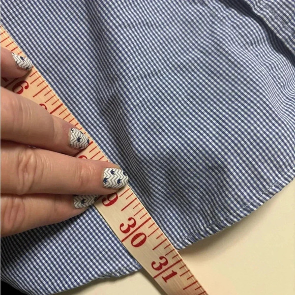 Ralph Lauren Shirt Men’s Size XXL Blue White Gingham Button Down Custom Fit - Picture 4 of 6